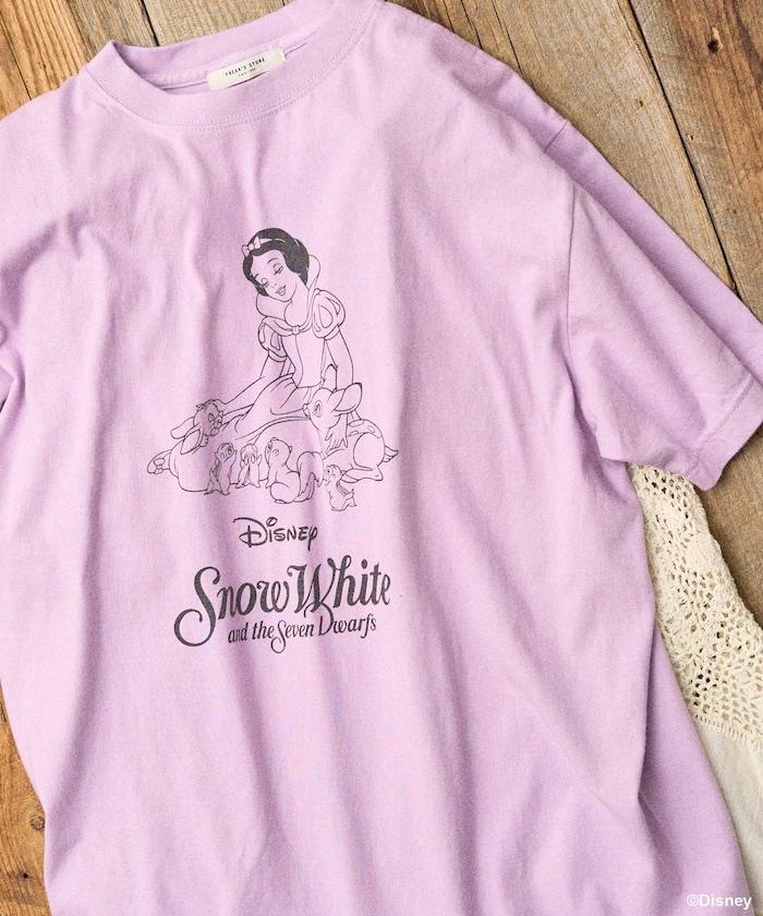 【迪士尼 白雪公主】大印花圓領T恤