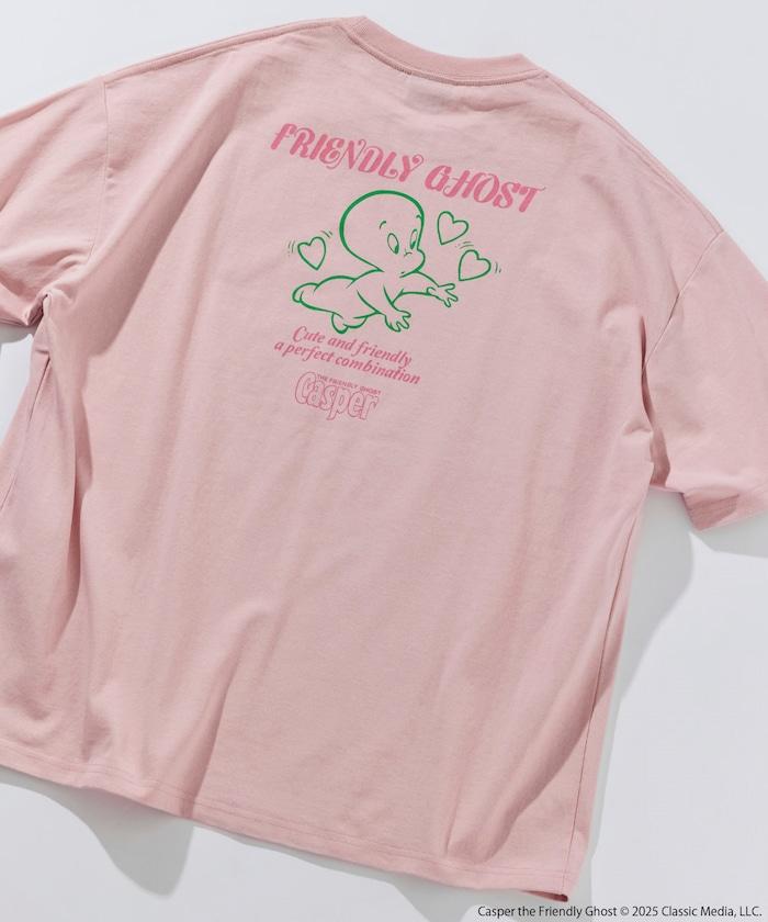 CASPER/卡斯伯 聯名 大尺寸 後背印花 圓領 T恤