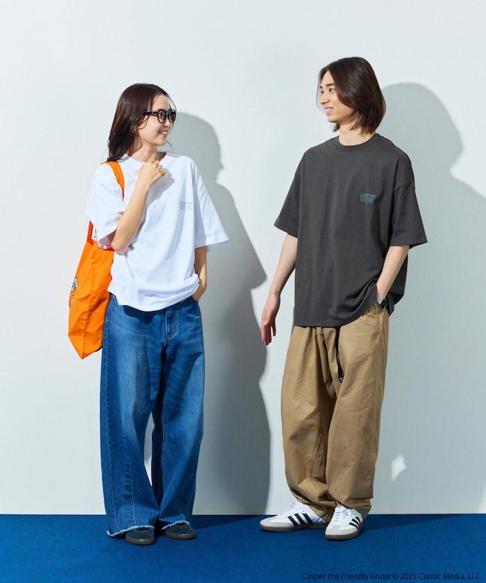 CASPER/卡斯伯 聯名 大尺寸 後背印花 圓領 T恤