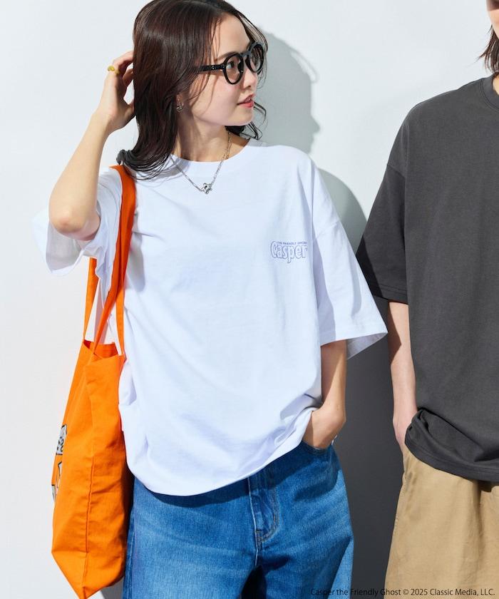 CASPER/卡斯伯 聯名 大尺寸 後背印花 圓領 T恤