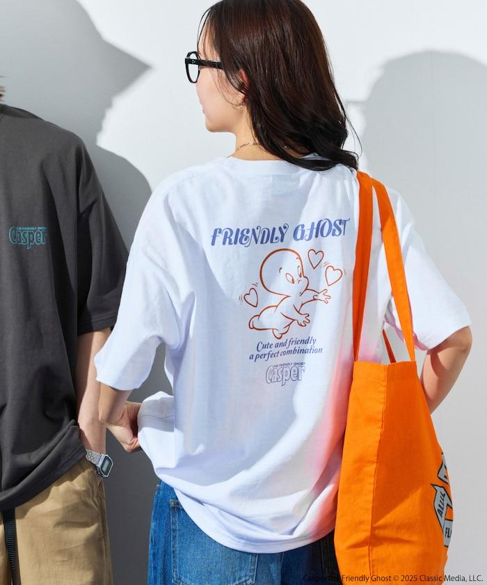 CASPER/卡斯伯 聯名 大尺寸 後背印花 圓領 T恤