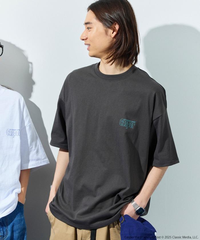 CASPER/卡斯伯 聯名 大尺寸 後背印花 圓領 T恤