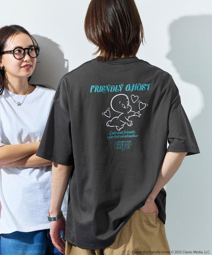 CASPER/卡斯伯 聯名 大尺寸 後背印花 圓領 T恤