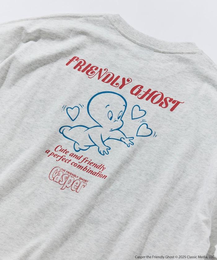 CASPER/卡斯伯 聯名 大尺寸 後背印花 圓領 T恤