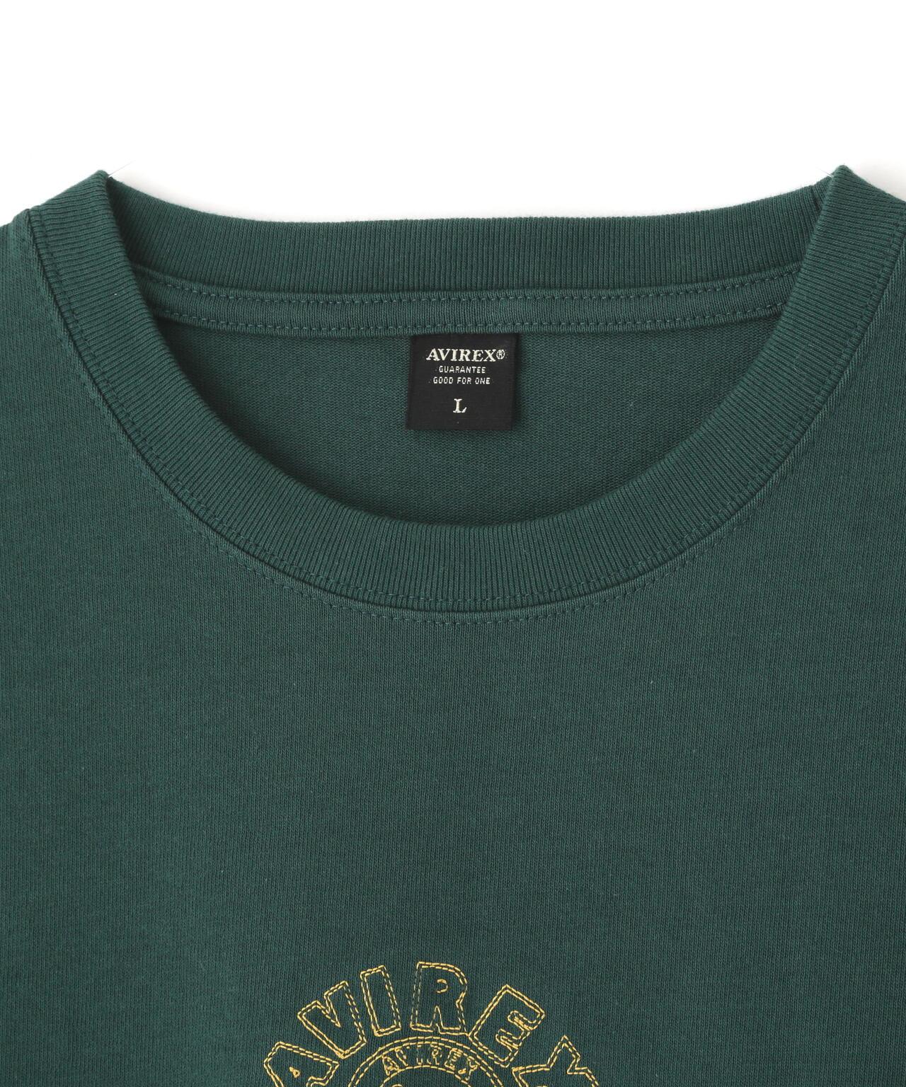 《&DEPOT限定》ONE POINT EMB T-SHIRT"VARSITY LOGO" / 單點刺繡 短袖T恤 街頭標誌
