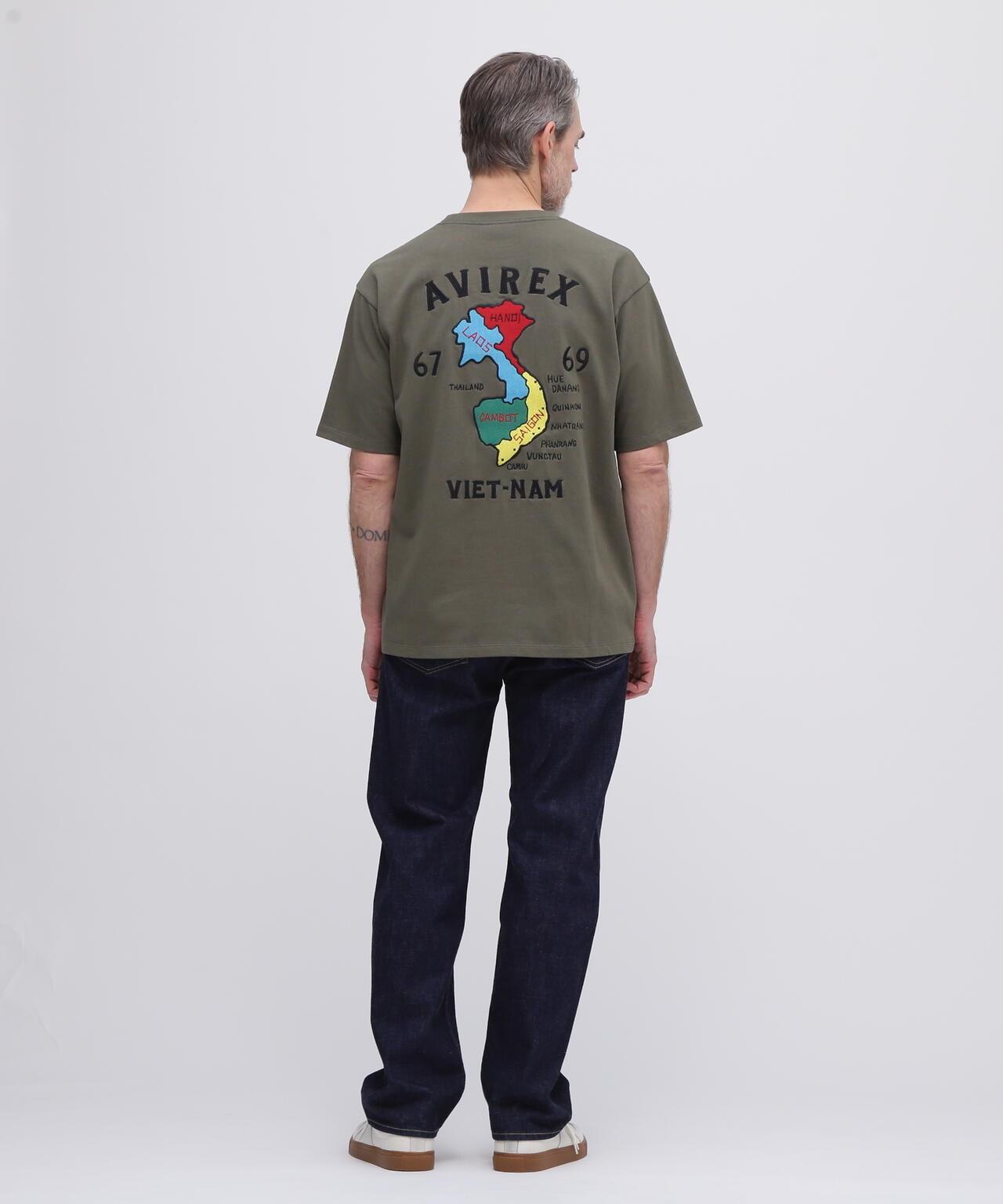 《&DEPOT限定》越南刺繡短袖T恤 / 越南 刺繡 短袖T恤 / AVIREX /