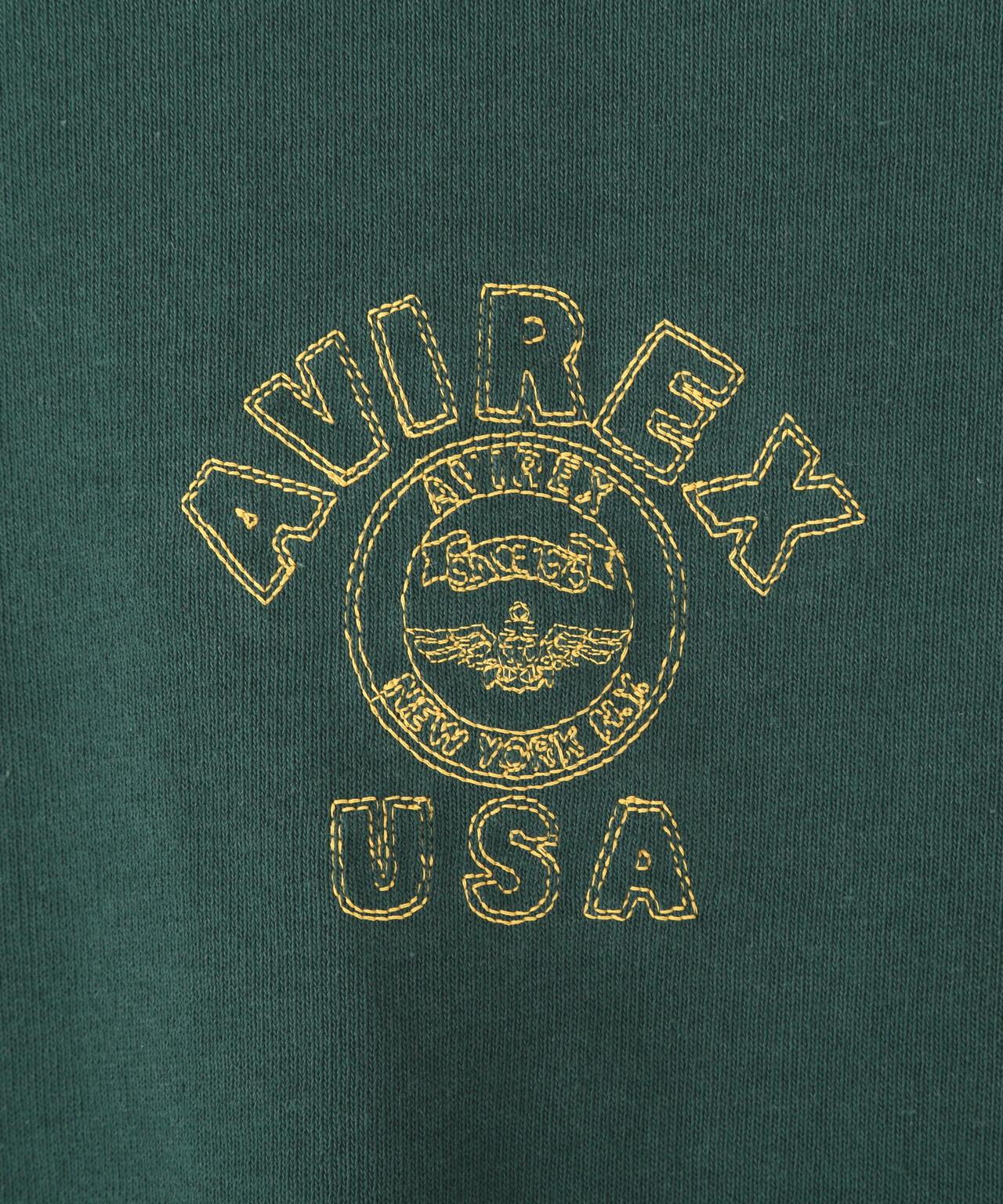 《&DEPOT限定》ONE POINT EMB T-SHIRT"VARSITY LOGO" / 單點刺繡 短袖T恤 街頭標誌
