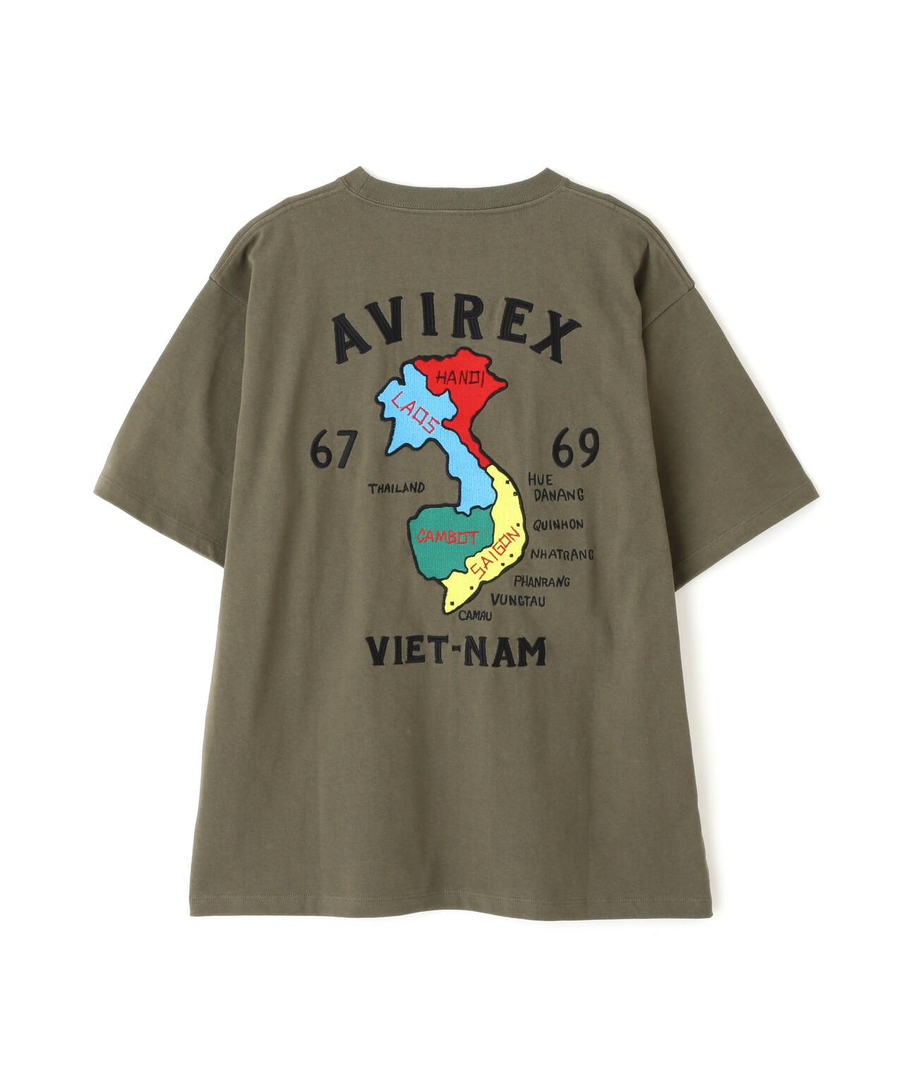 《&DEPOT限定》越南刺繡短袖T恤 / 越南 刺繡 短袖T恤 / AVIREX /