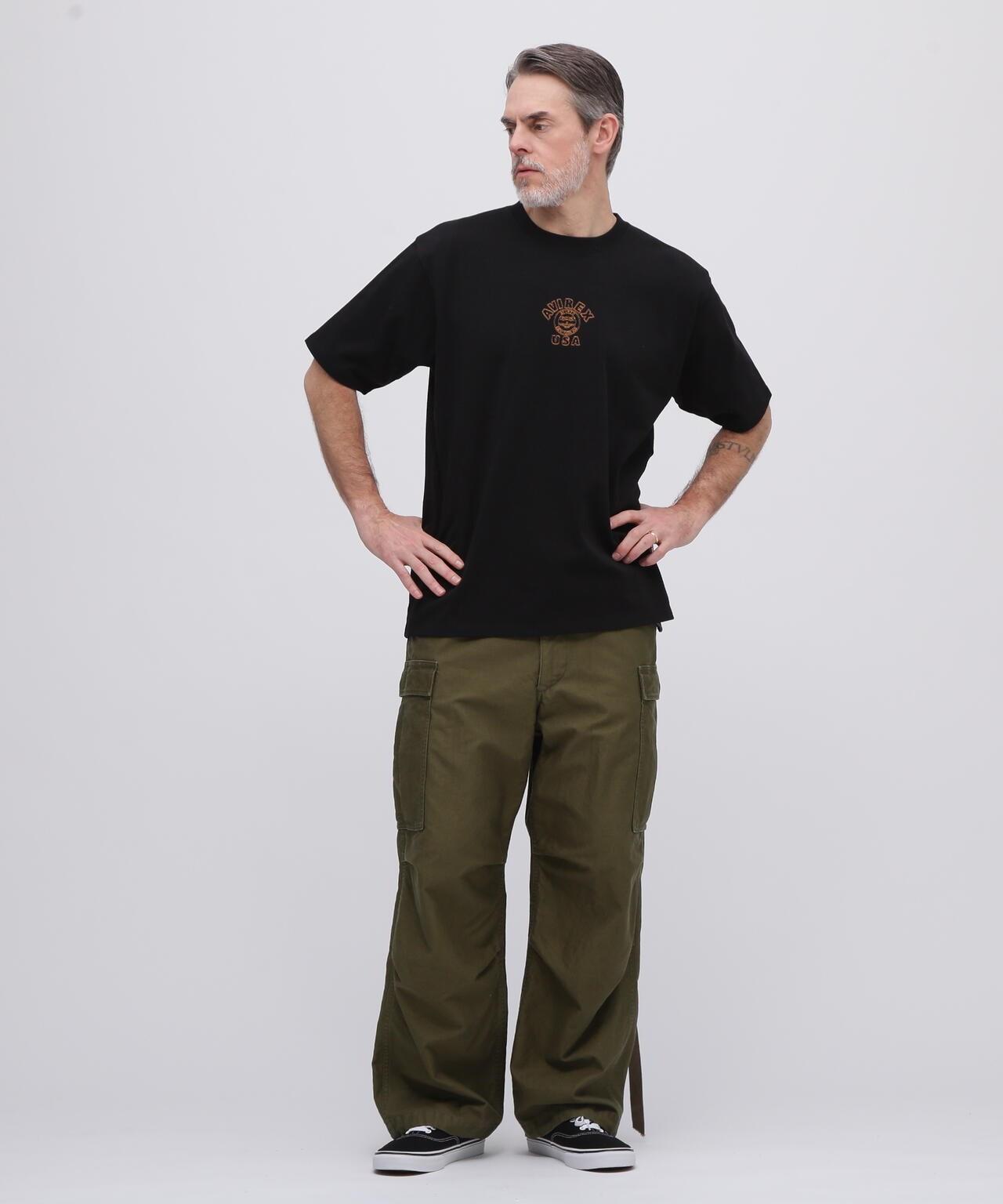 《&DEPOT限定》ONE POINT EMB T-SHIRT"VARSITY LOGO" / 單點刺繡 短袖T恤 街頭標誌