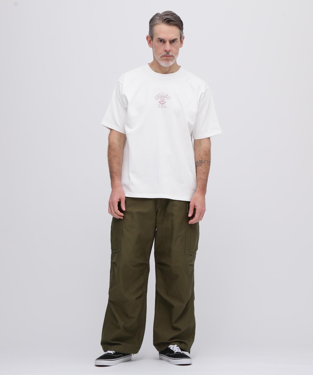 《&DEPOT限定》ONE POINT EMB T-SHIRT"VARSITY LOGO" / 單點刺繡 短袖T恤 街頭標誌