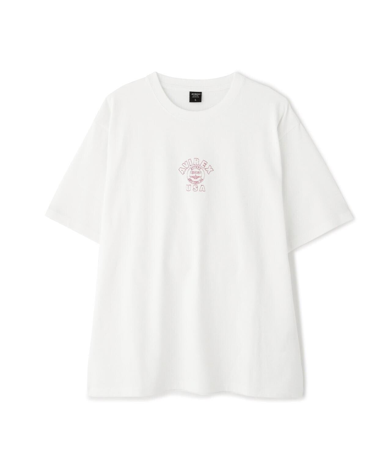 《&DEPOT限定》ONE POINT EMB T-SHIRT"VARSITY LOGO" / 單點刺繡 短袖T恤 街頭標誌
