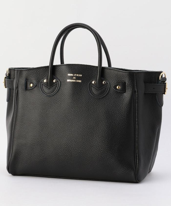 壓花皮革腰帶托特包S