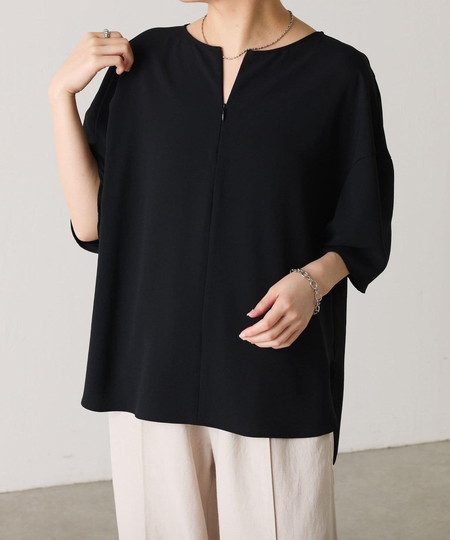 【運動服面料新款】運動服摺疊袖無袖上衣