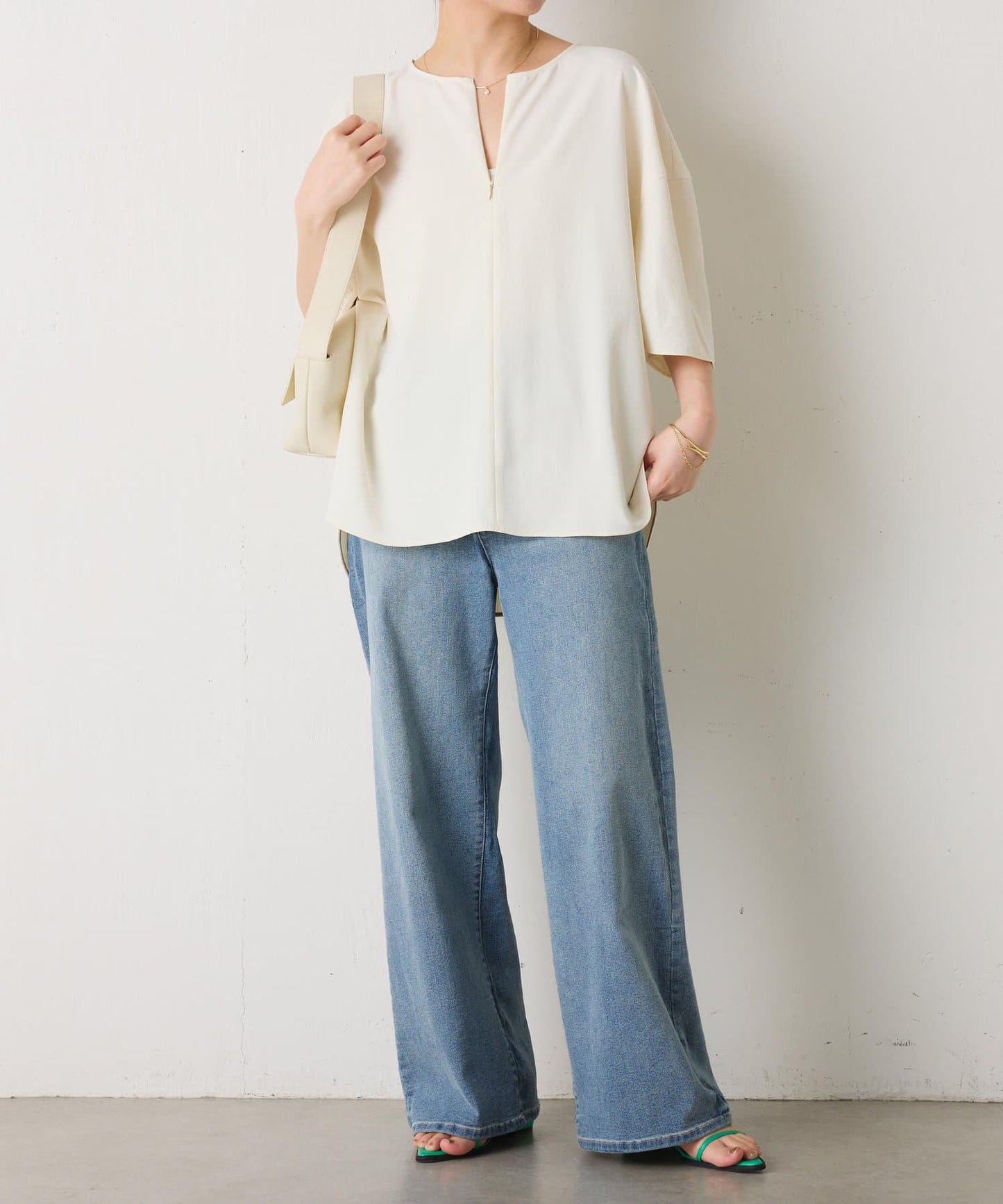 【運動服面料新款】運動服摺疊袖無袖上衣