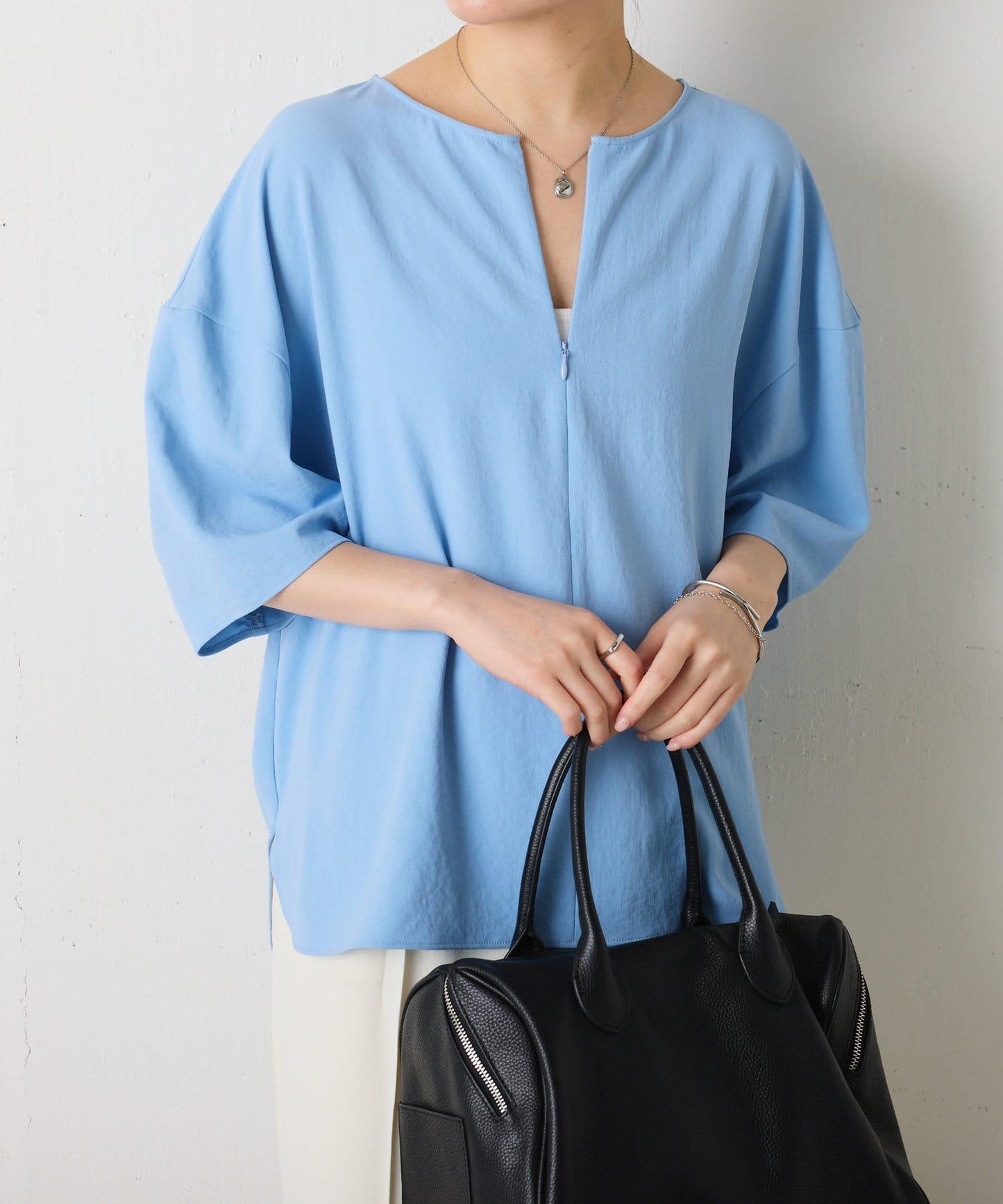【運動服面料新款】運動服摺疊袖無袖上衣