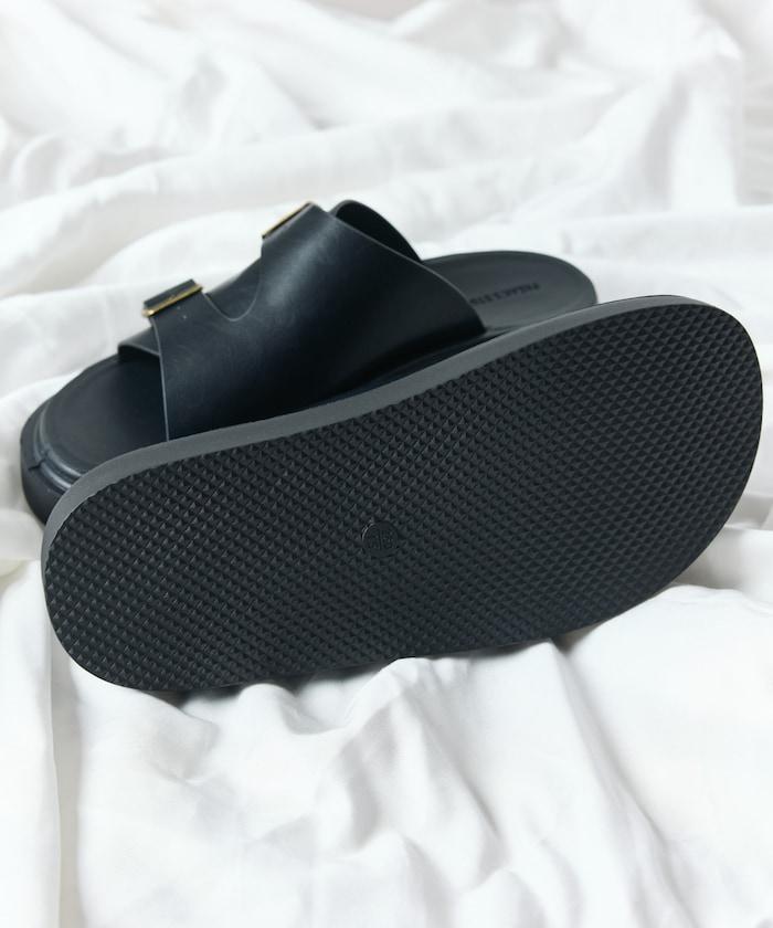 雙扣滑塊涼鞋 / 厚底平底鞋