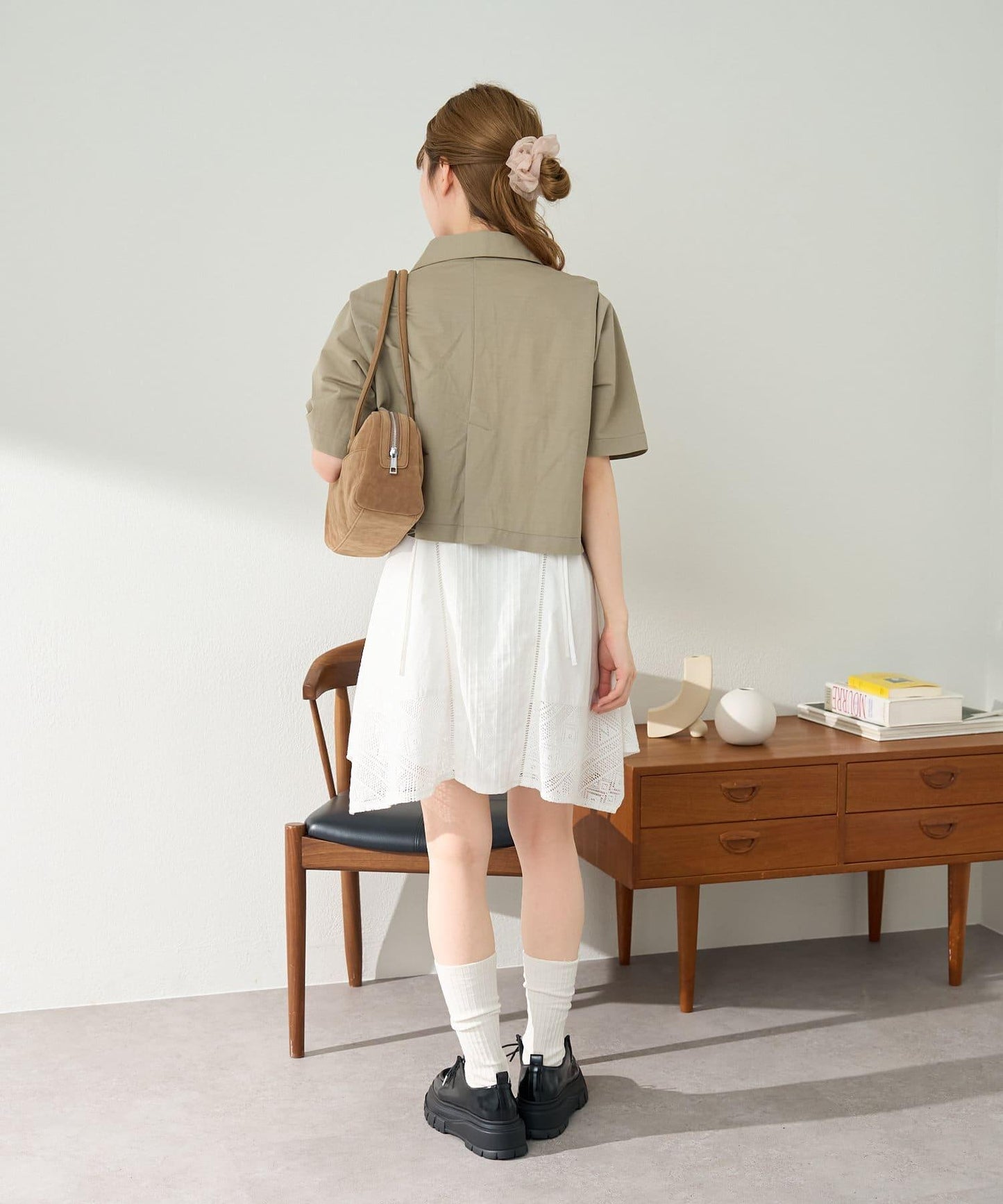 【S.L尺碼展開】短袖褶皺夾克