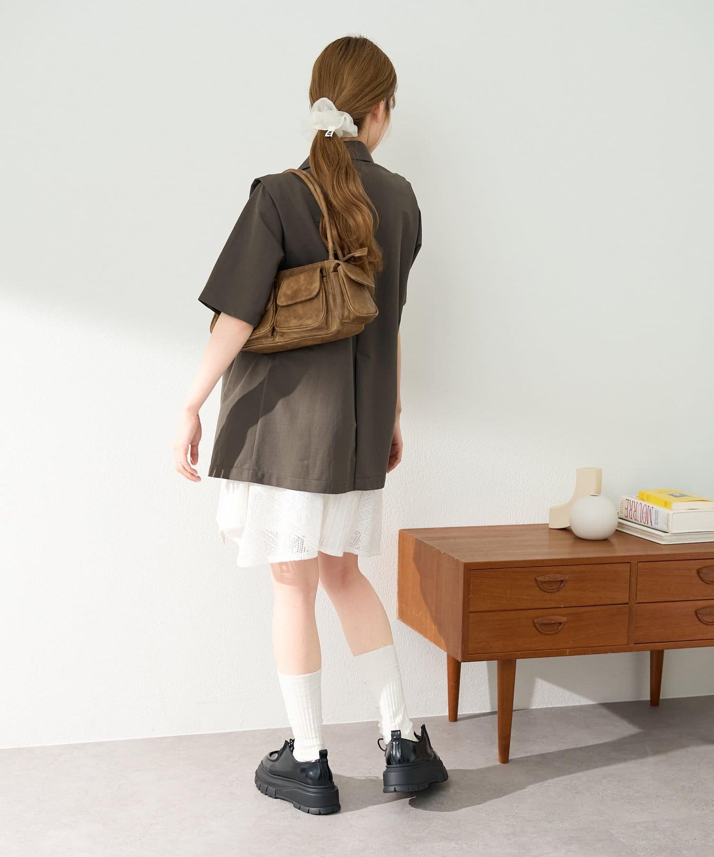 【S.L尺碼展開】短袖褶皺夾克