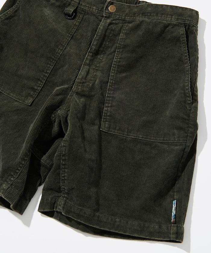 【海灘&節日】粉末漂白加工 夏季燈芯絨短褲