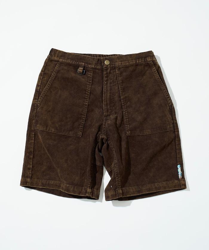 【海灘&節日】粉末漂白加工 夏季燈芯絨短褲