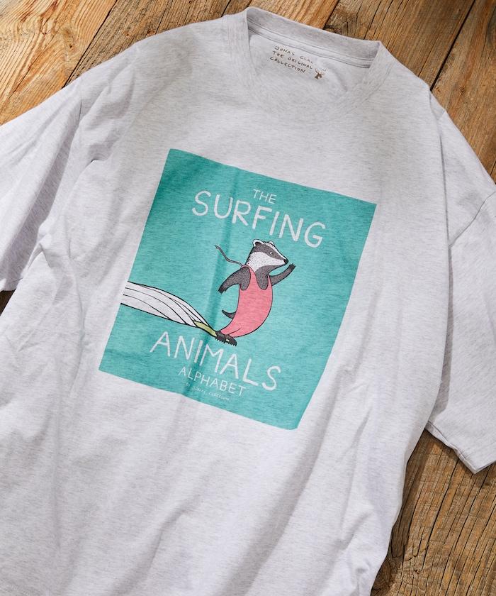 衝浪動物圖案T恤