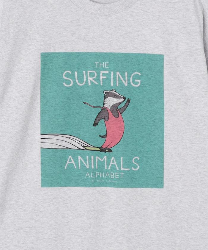 衝浪動物圖案T恤
