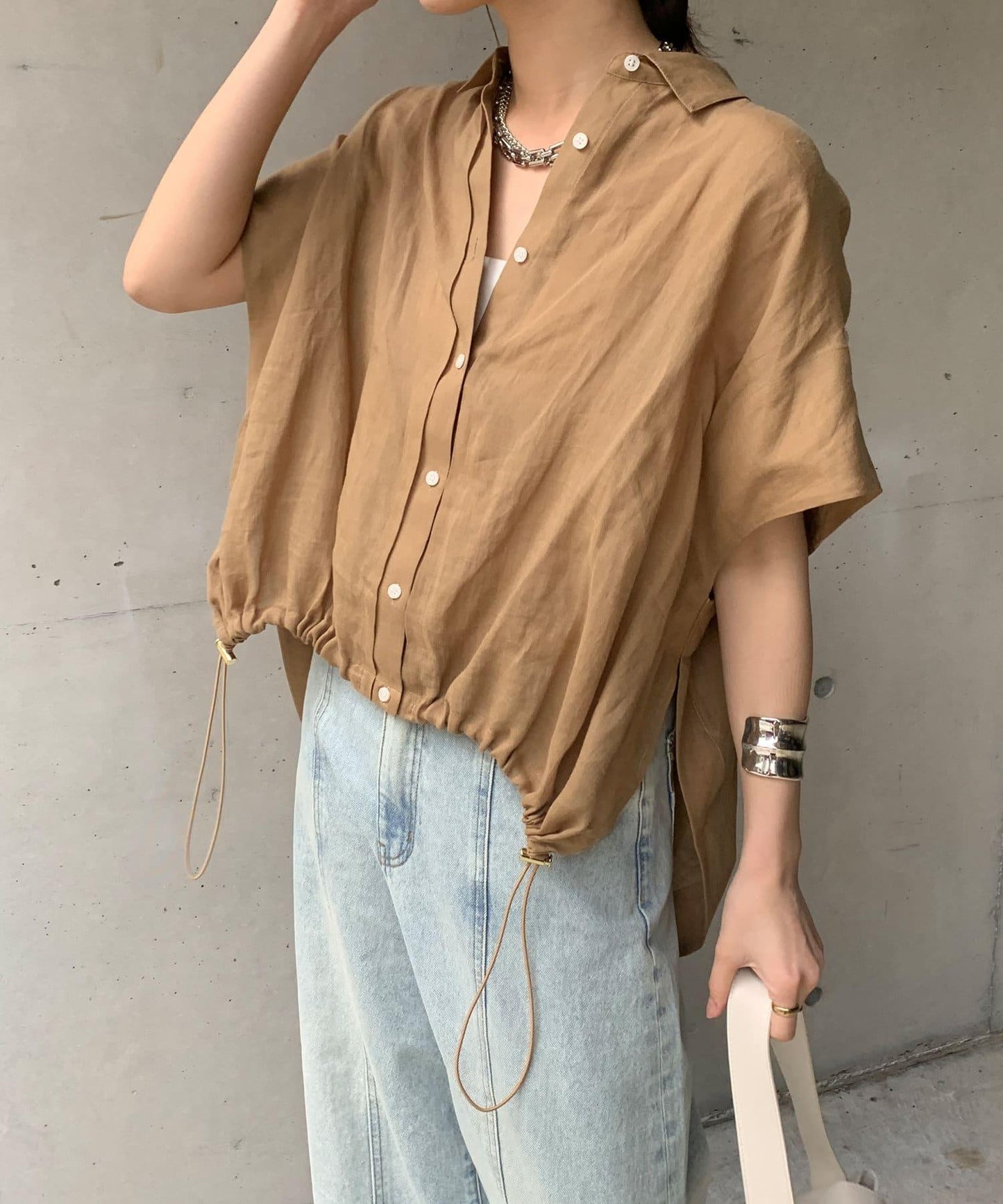 【最愛總選舉】亞麻材質法式襯衫