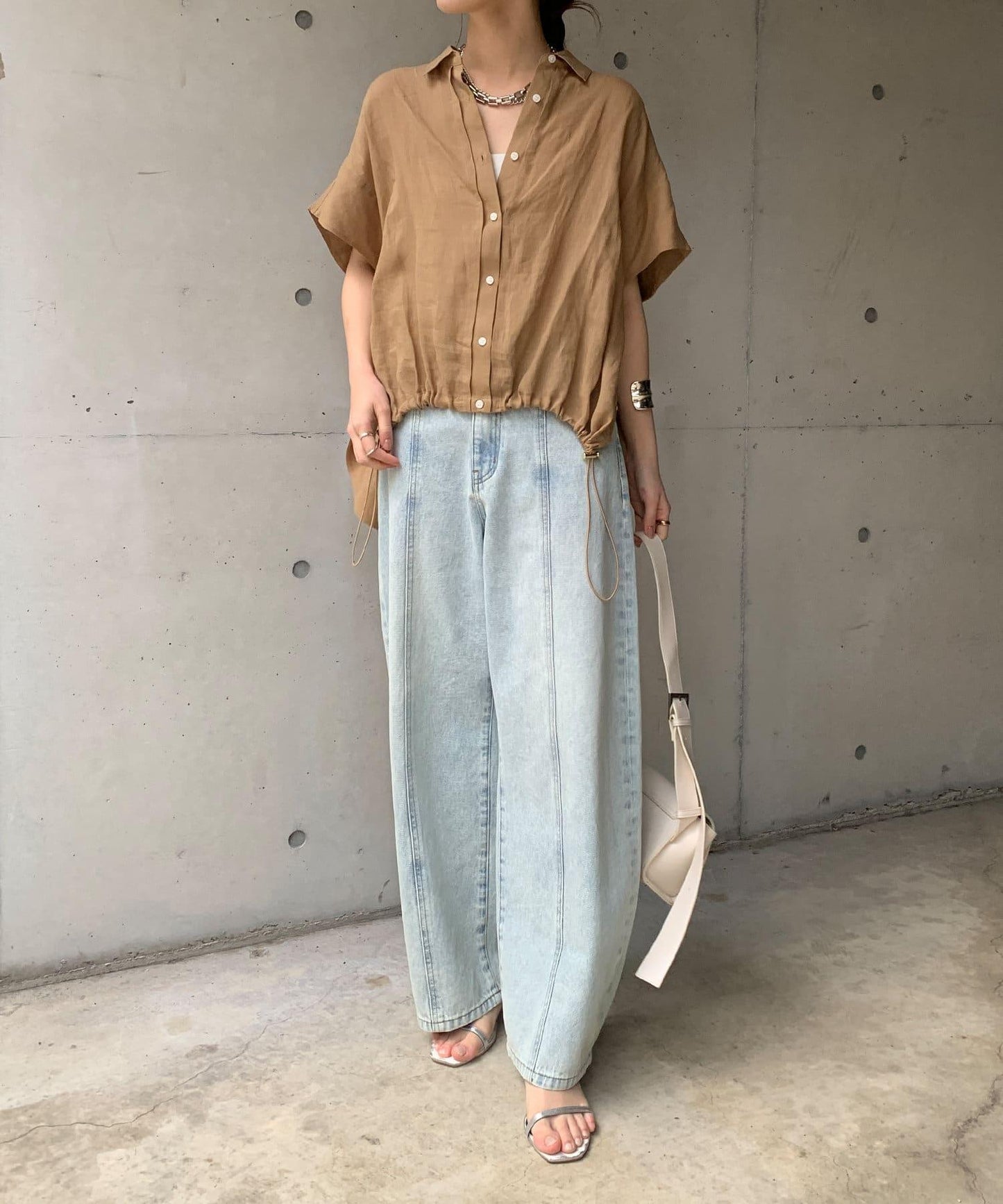 【最愛總選舉】亞麻材質法式襯衫