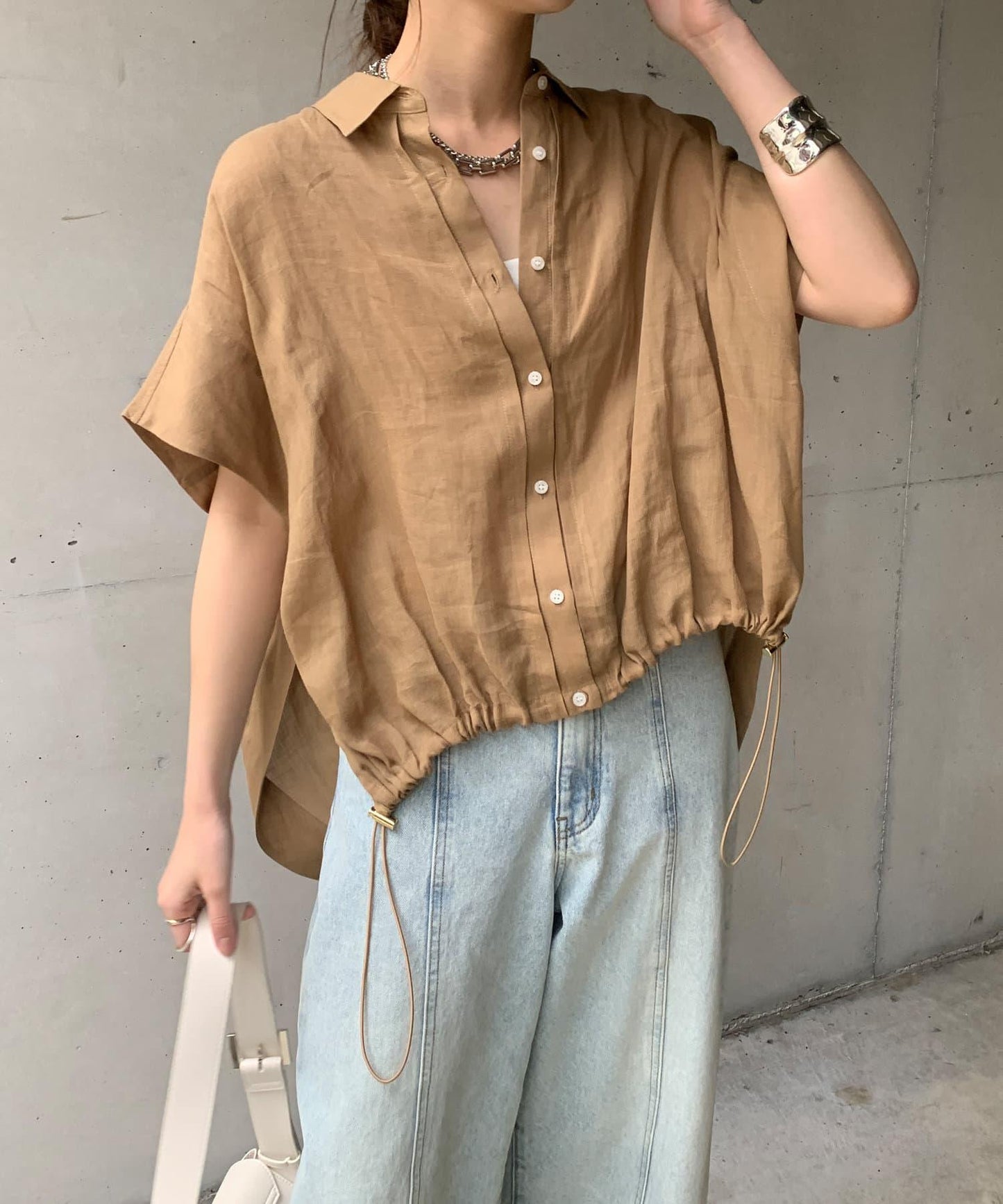 【最愛總選舉】亞麻材質法式襯衫