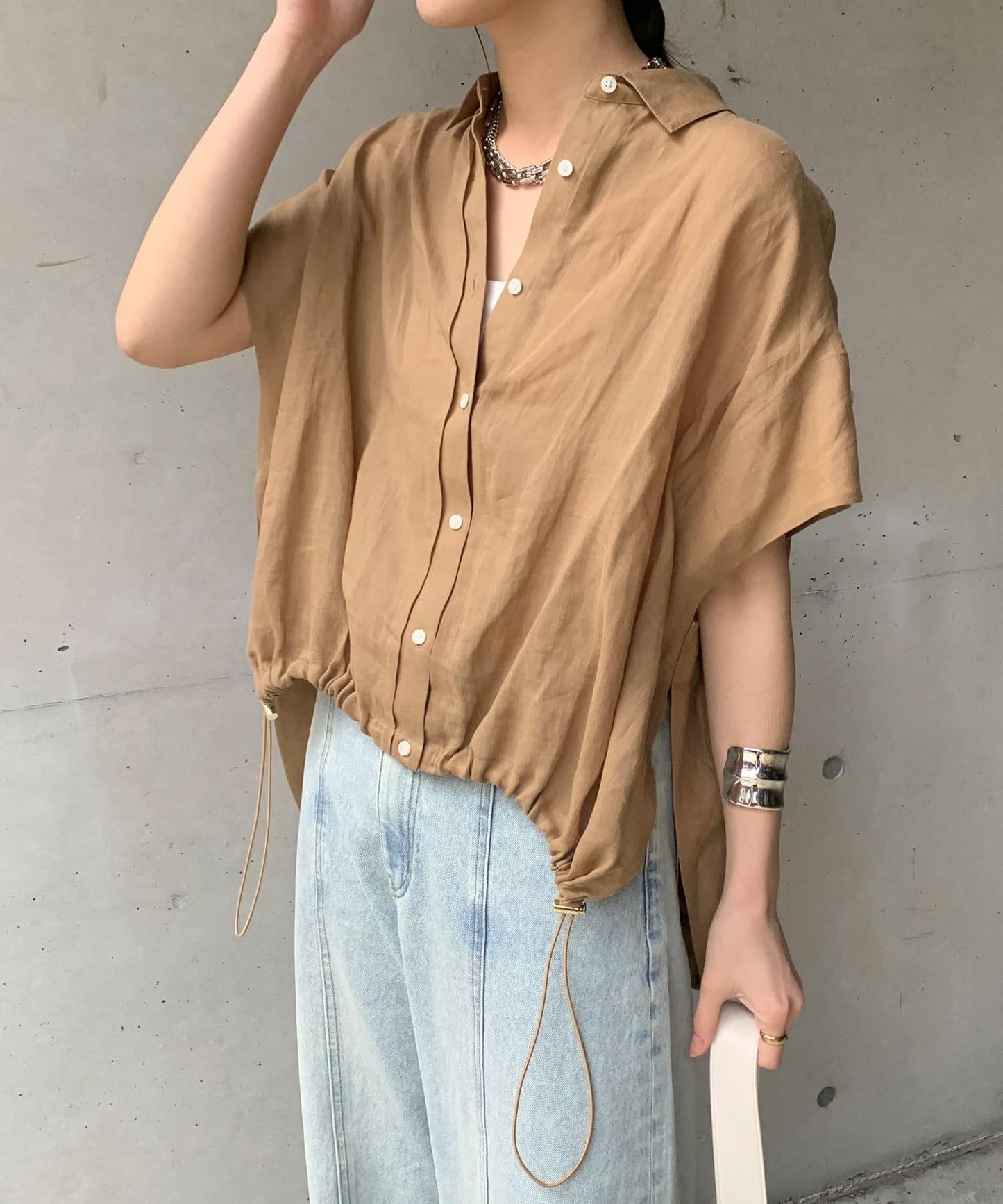 【最愛總選舉】亞麻材質法式襯衫