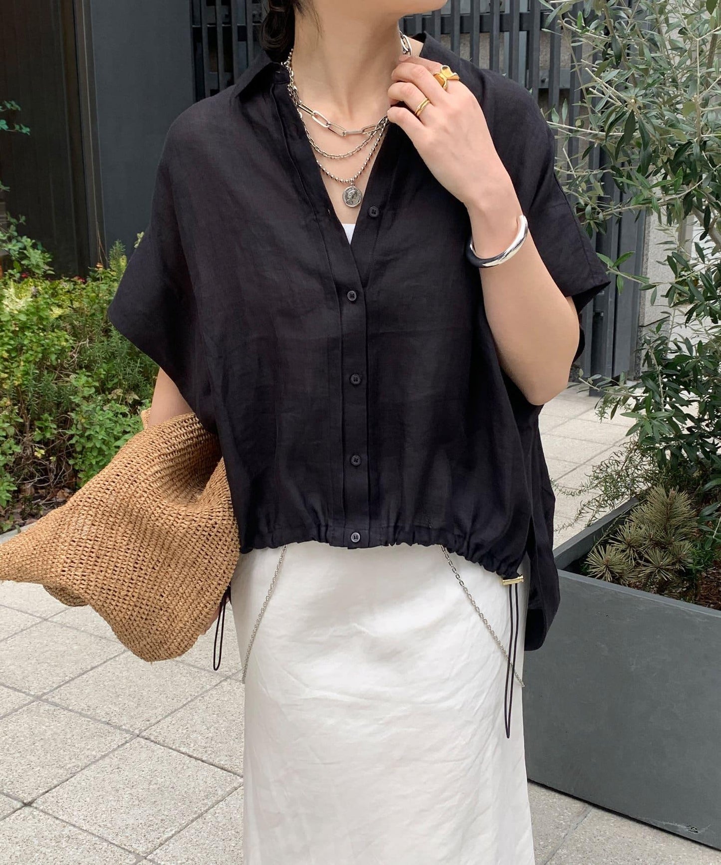 【最愛總選舉】亞麻材質法式襯衫