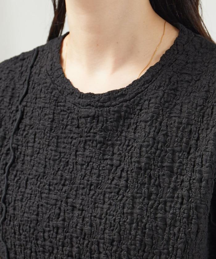 剪裁蓬鬆泡泡蜜瓜設計T恤