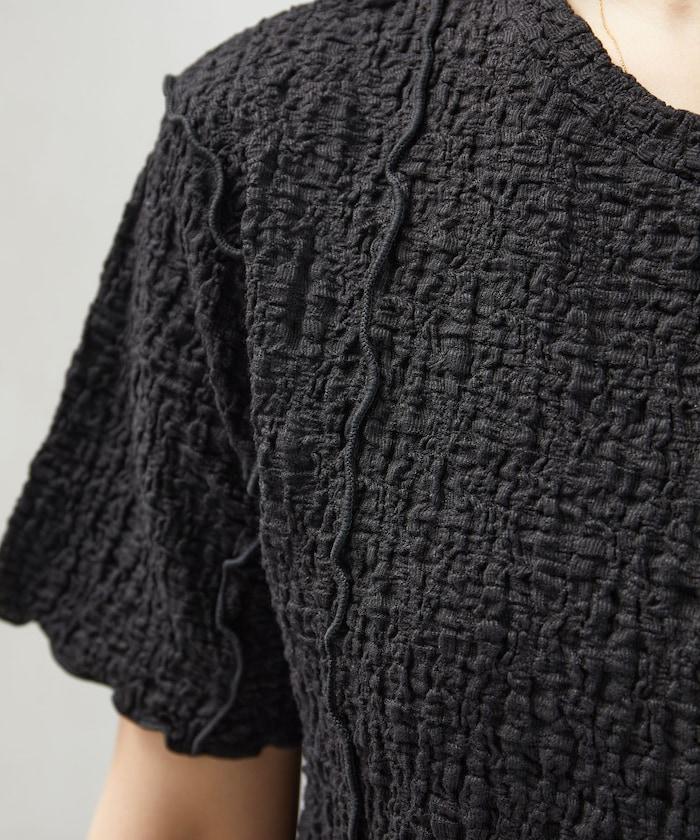 剪裁蓬鬆泡泡蜜瓜設計T恤