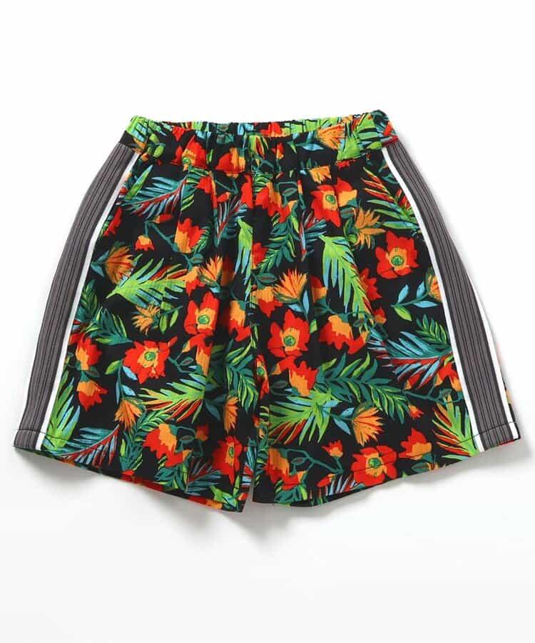 【B NEW JACK】側邊條紋印花褲 五分褲