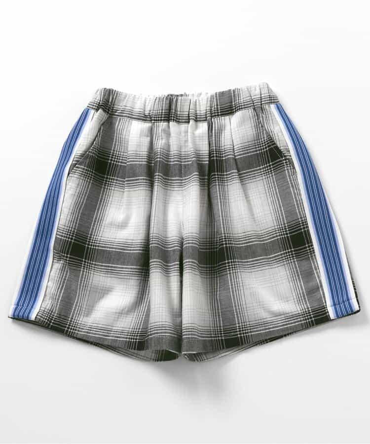 【B NEW JACK】側邊條紋印花褲 五分褲