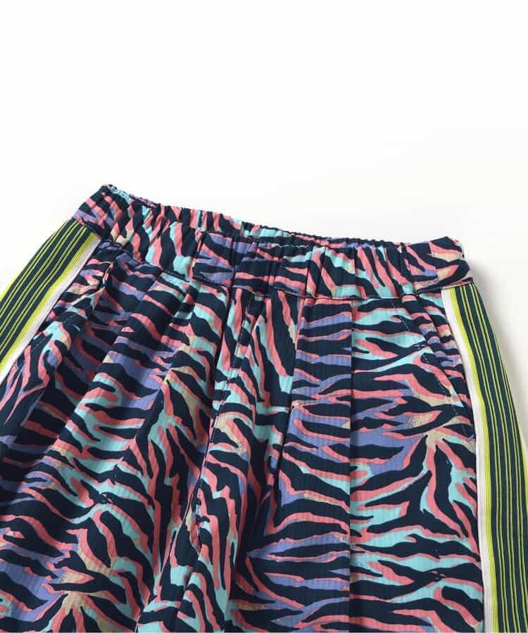 【B NEW JACK】側邊條紋印花褲 五分褲