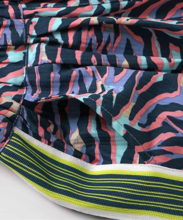 【B NEW JACK】側邊條紋印花褲 五分褲