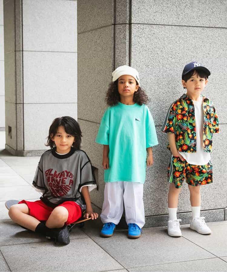 【B NEW JACK】側邊條紋印花褲 五分褲