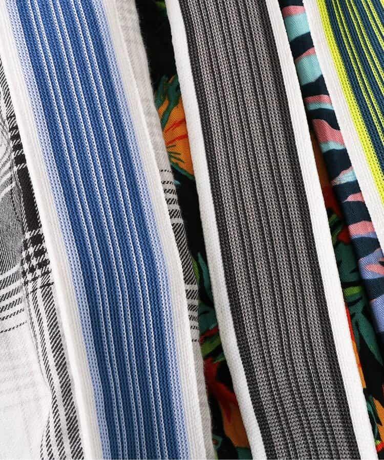 【B NEW JACK】側邊條紋印花褲 五分褲