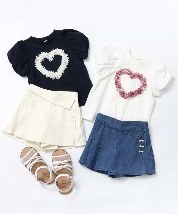 心形圖案氣球袖T恤