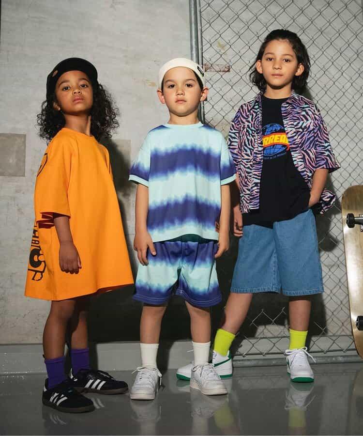 【B NEW JACK】水洗風印花短褲