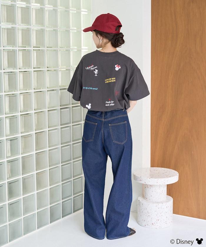 聯名/米老鼠/米奇老鼠 分散 刺繡 短袖 T恤