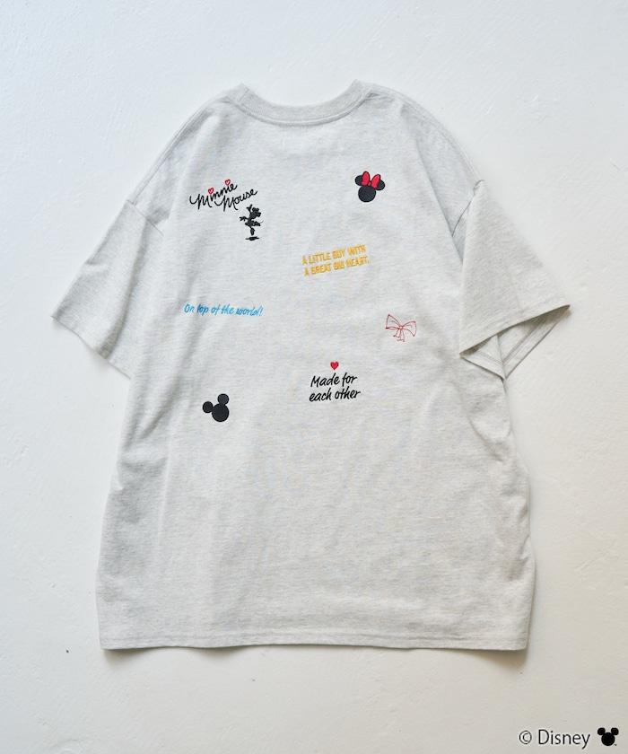 聯名/米老鼠/米奇老鼠 分散 刺繡 短袖 T恤