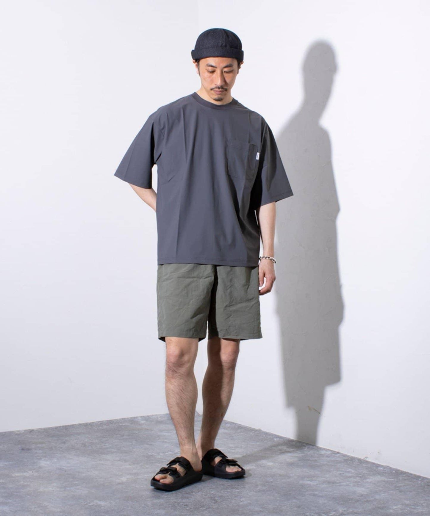 【GLOSTER】N/PU 接觸冷感 清涼超大T恤 口袋T