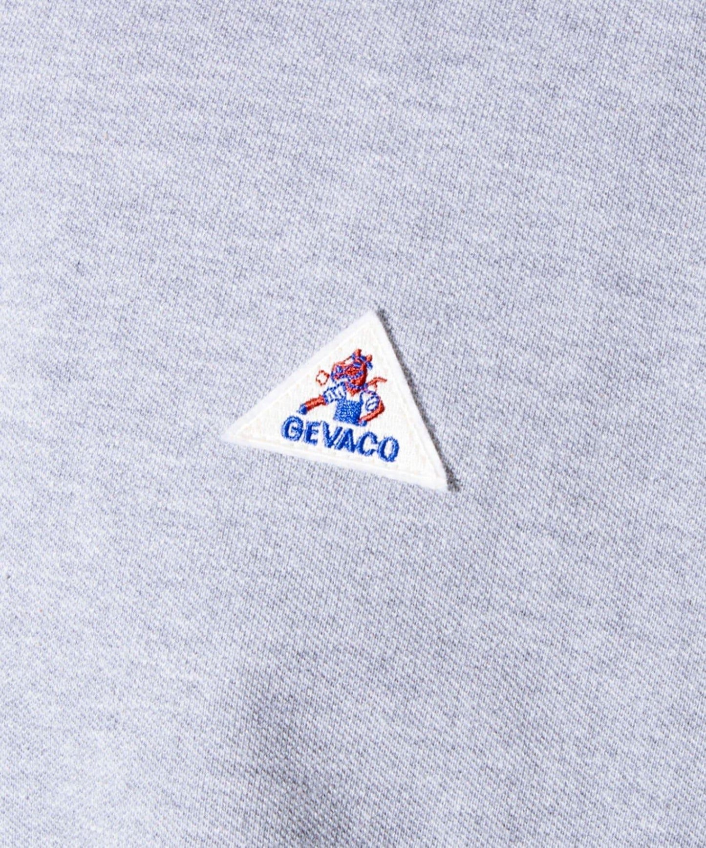 【GEVACO】一點小徽章 短袖條紋polo衫