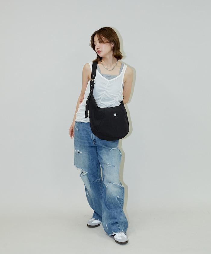 一點刺繡 尼龍 肩揹包