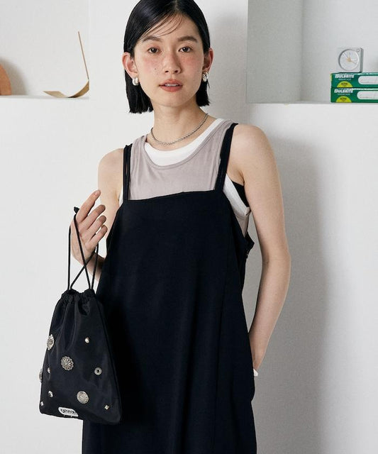 <接觸冷感/防紫外線>功能面料吊帶連衣裙