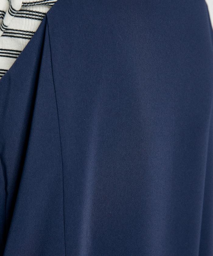 <接觸冷感/防紫外線>功能面料吊帶連衣裙