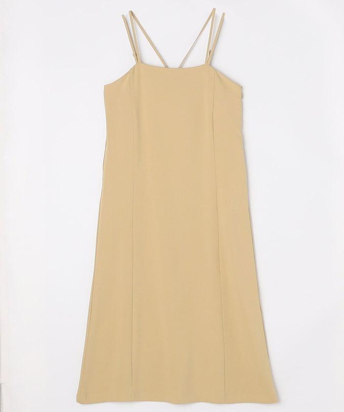 <接觸冷感/防紫外線>功能面料吊帶連衣裙