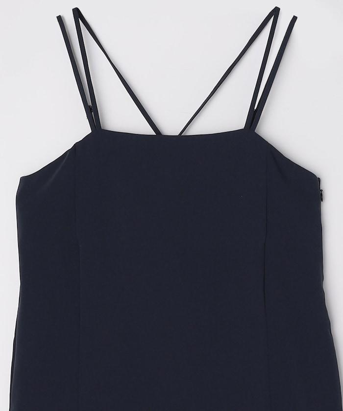 <接觸冷感/防紫外線>功能面料吊帶連衣裙